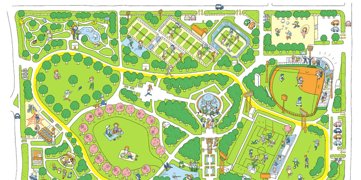 画像：施設案内・公園マップ